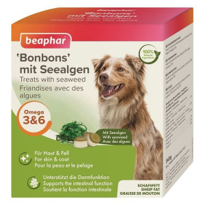 BEAPHAR BONBONS SEEALGEN gardums suņiem Jūras aļģes, Omega 3/6 245g N40